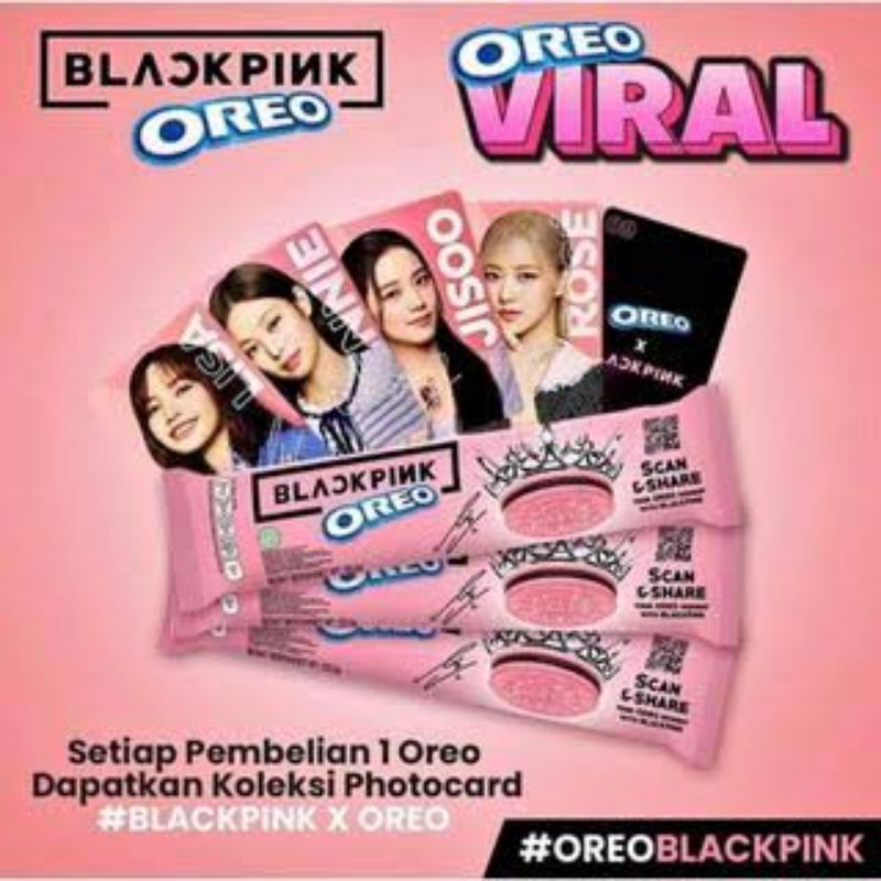 Photocard Oreo PC Blackpink Jennie Lisa Jisoo Rose limited