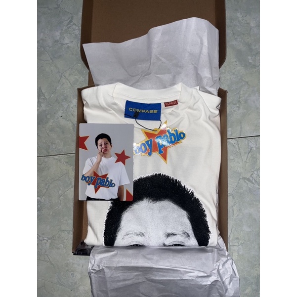 T-shirt Boy Pablo x Compass size XL kaos tees