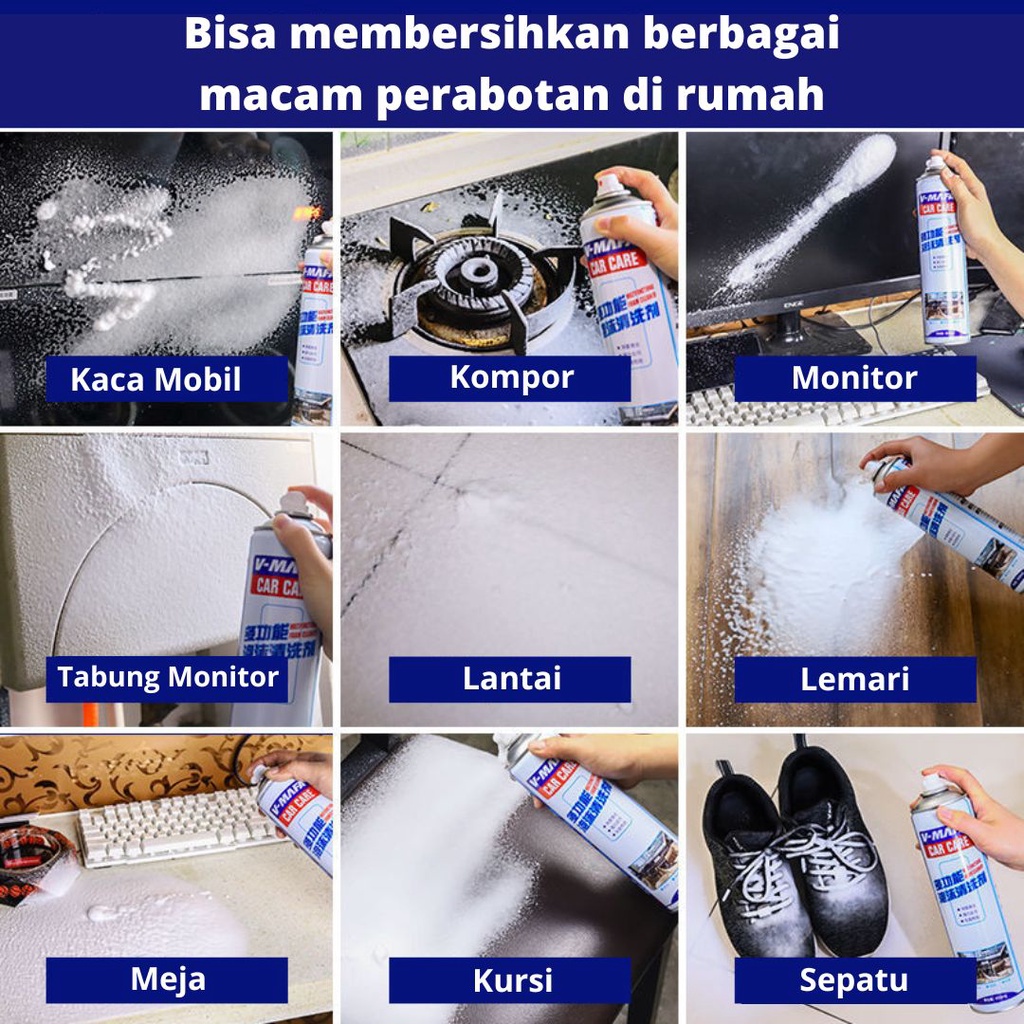 All Clear Interior Mobil Foam Pembersih Serbaguna