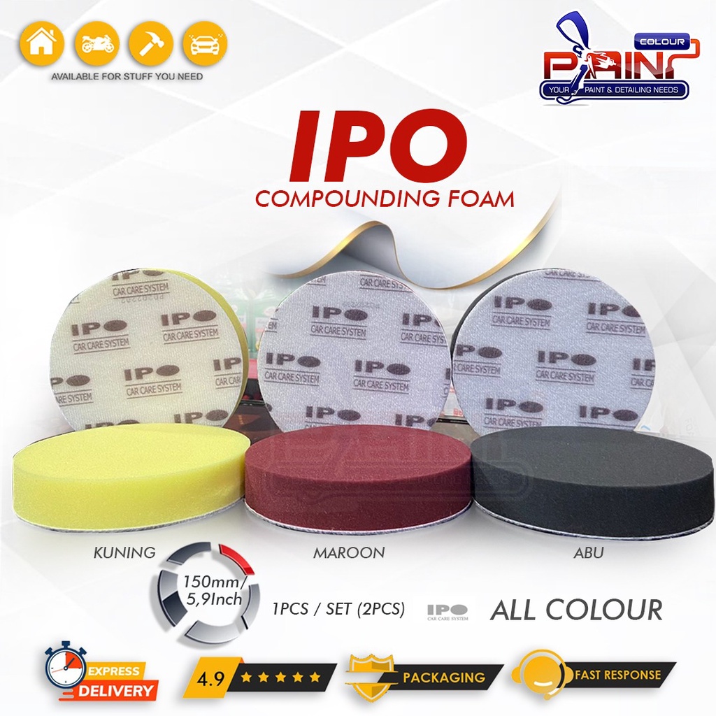 IPO Busa Poles Rata 6 Inch - Flat Foam Pad 150mm