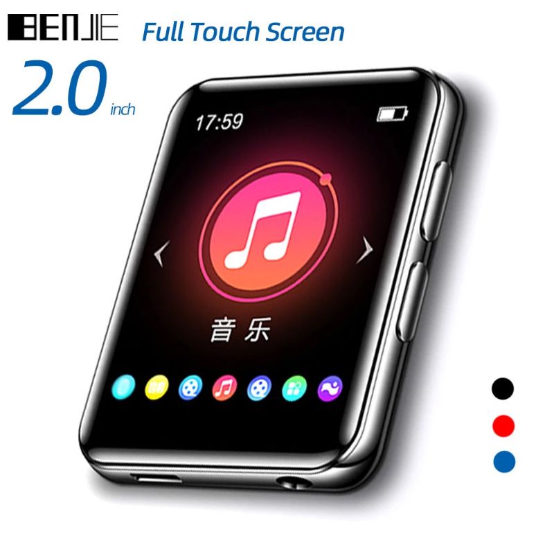 Benjie X1 Layar Sentuh Bluetooth video metal mp3 Player portable FM radio full screen seperti Apple iPod nano Sony Walkman ruizu