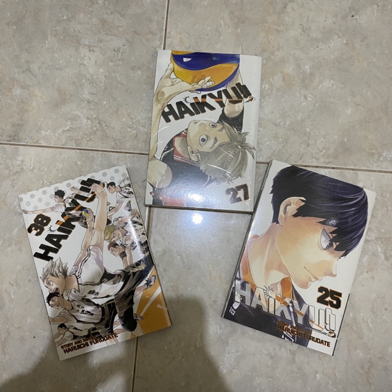 Manga Haikyuu English Ver Vol. 25, 27, 38