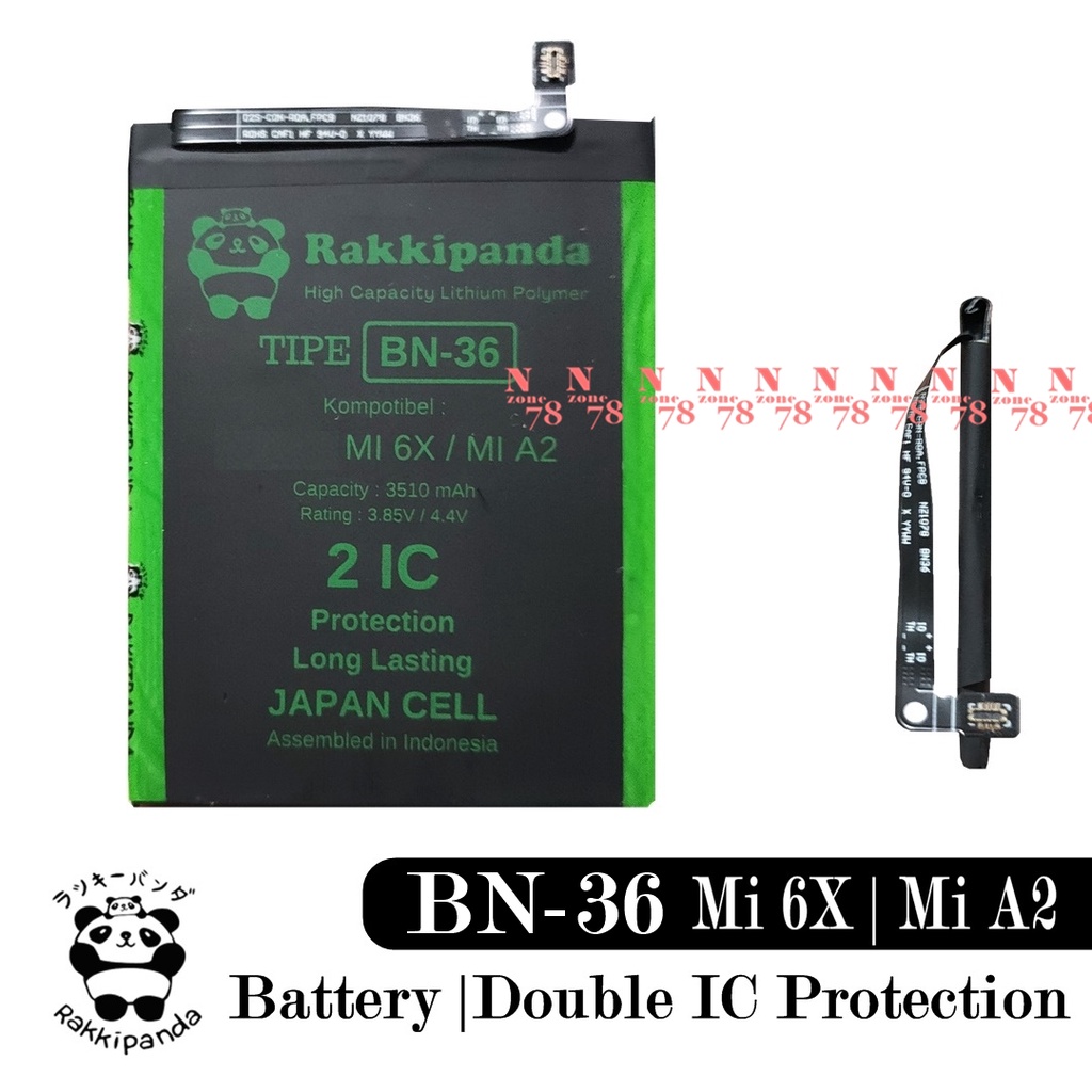 Baterai Xiaomi Mi 6X Mi6X Mi A2 MiA2 BN36 Double IC Protection