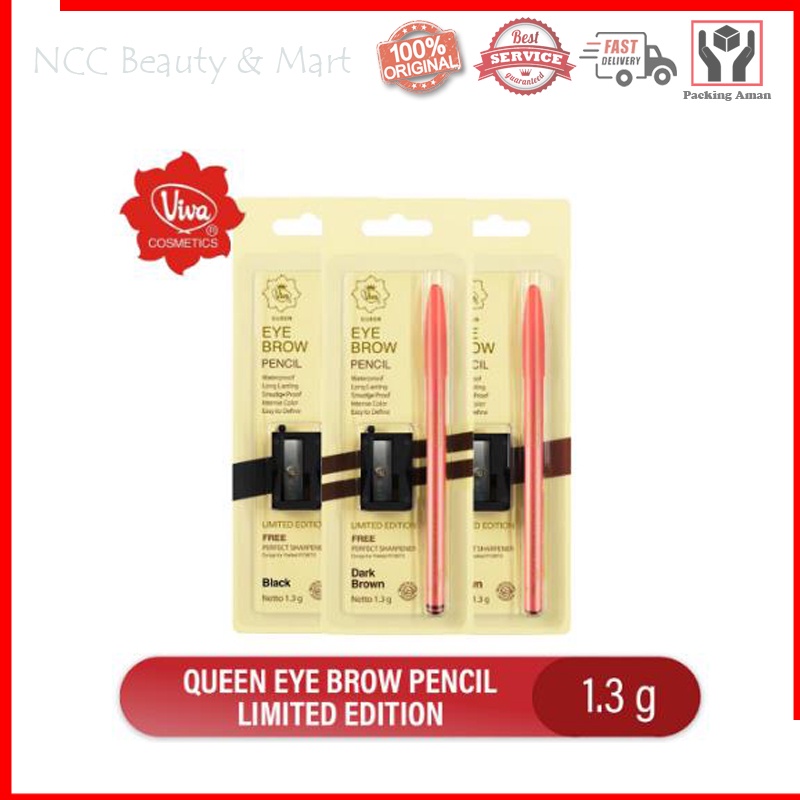 [ORIGINAL 100%] * NCC * Viva Pensil Alis Eye Brow Queen Eyebrow - MADE IN JAPAN