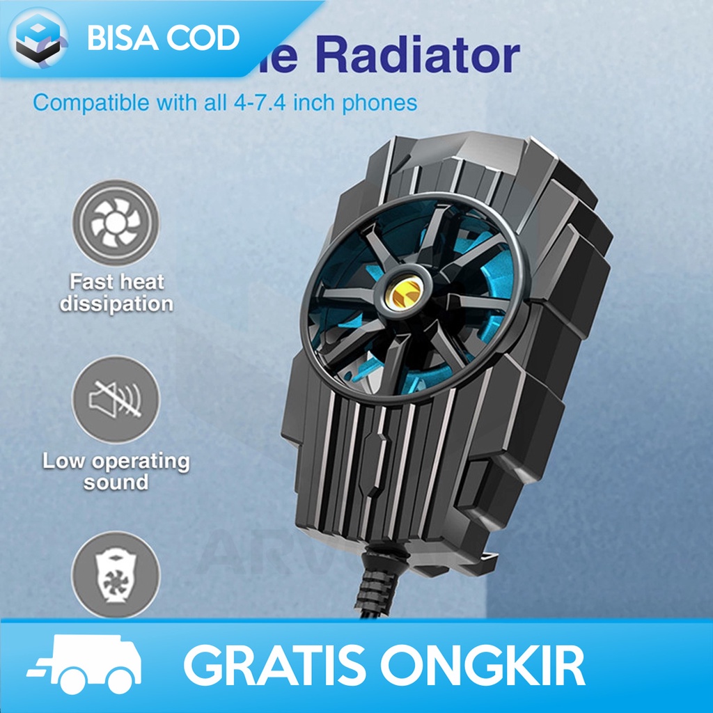 FUNCOOLER HANDPHONE G6 KIPAS PENDINGIN HP ULTRA QUIET TURBO FAN ABS 5V