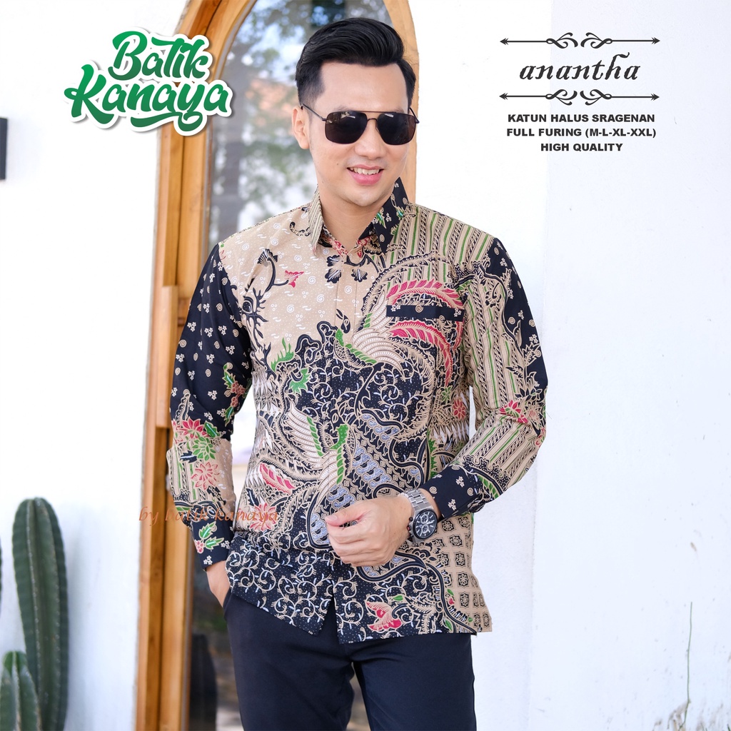 Kanaya Baju Batik Pria Full Furing Motif ANANTHA