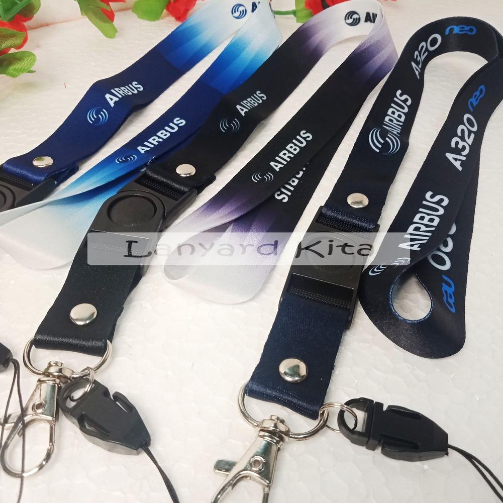 

SVEFD AIR BUS Lanyard Id Card Printing GANTUNGAN NAME TAG BAHAN TISSUE 2 CM Stok Banyak (⌒