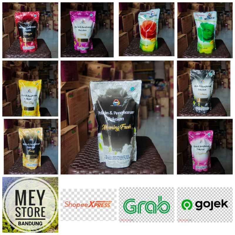 Pewangi Laundry & Pelicin Setrika Mawar BRM Refill