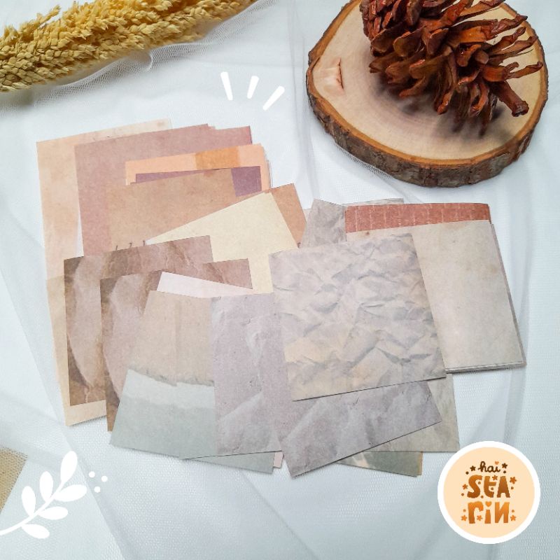 

10pcs Aesthetic Vintage Paper | Kertas Dekorasi Jurnal Scrapbook
