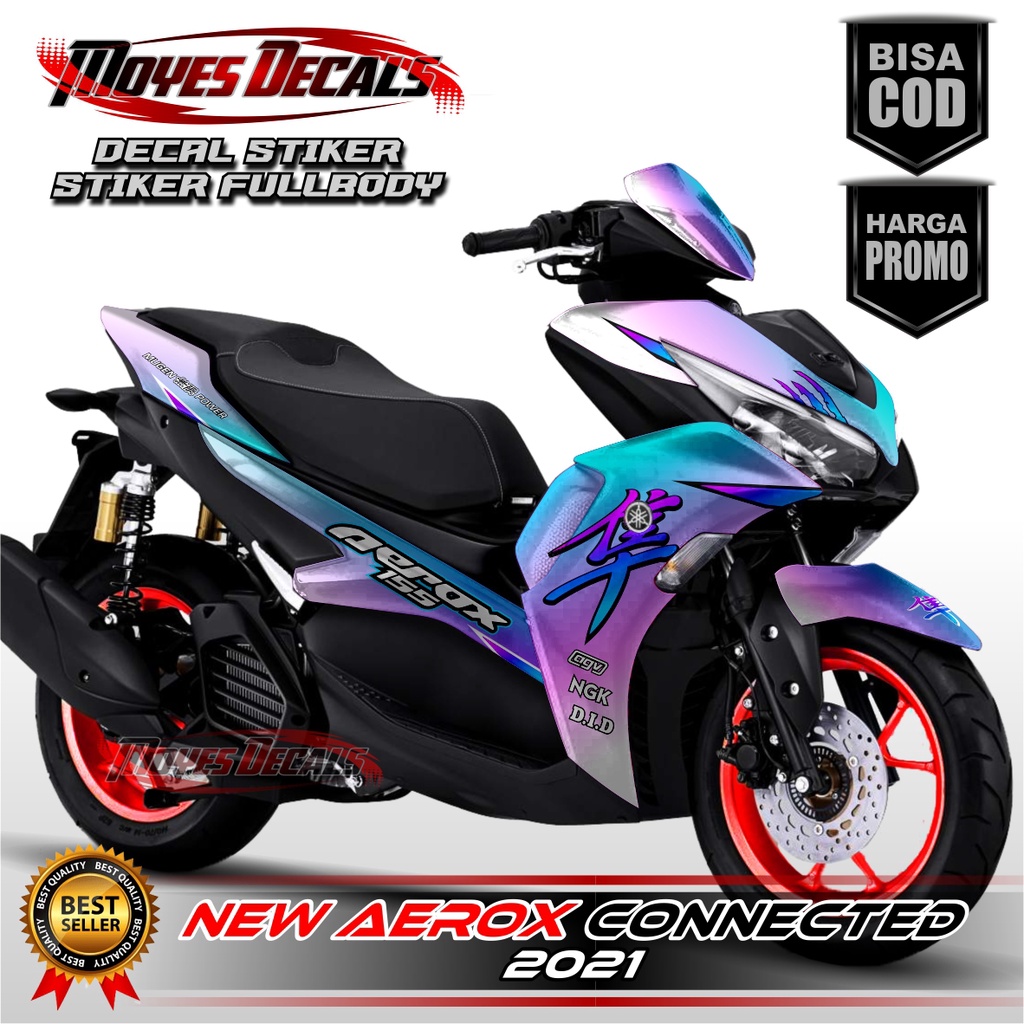 Decal All New Aerox Connected 2021 Fullbody Stiker Aerox 155 2021 Fullbody Bunglon