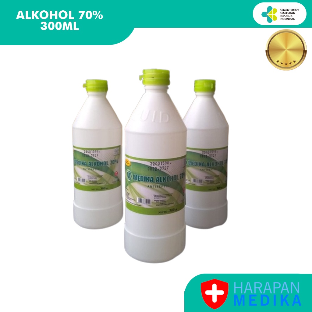 Medika Alkohol 70% 300ml Alcohol Antiseptik Pembersih Luka