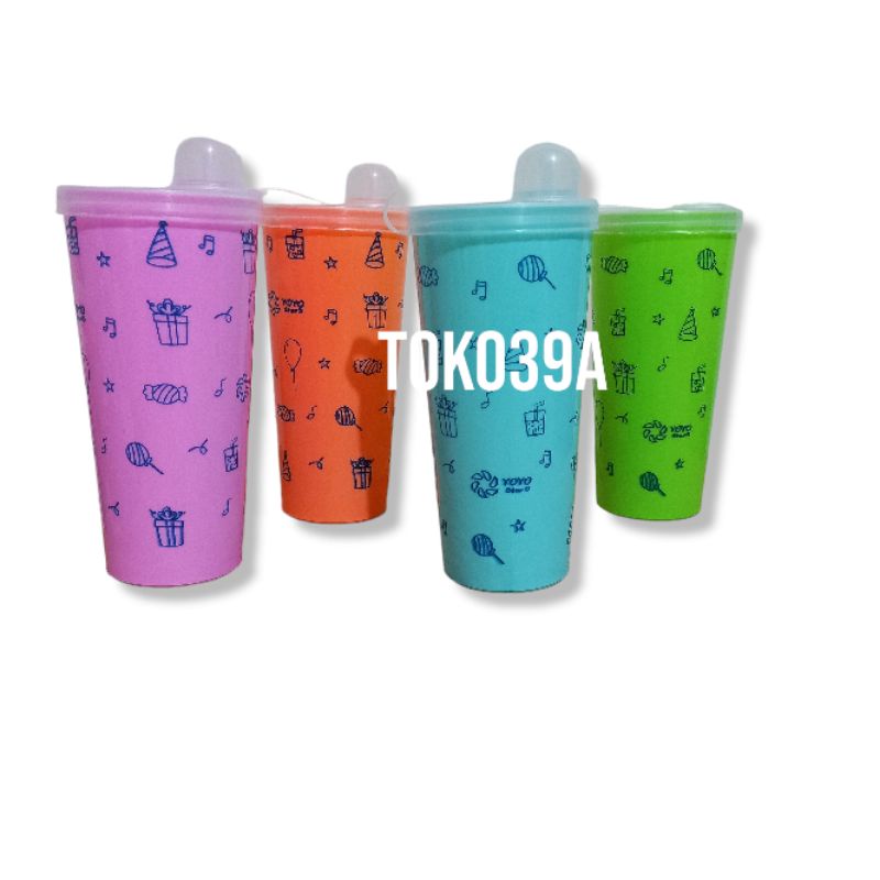 Gelas Minum Sedot KANOPI YOYO Tumbler Souvenir Ulang Tahun