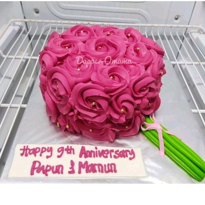 

Roses garden birthday cake / kue ulang tahun bunga mawar