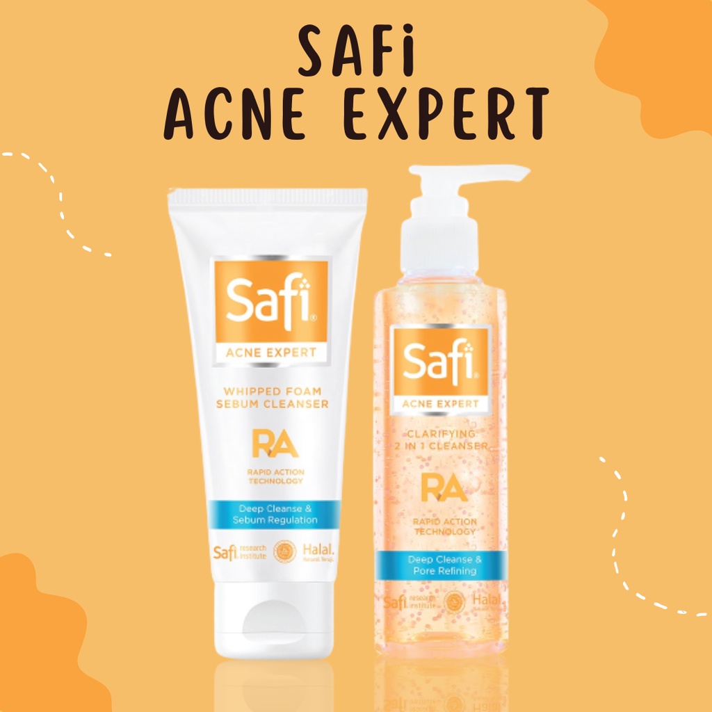 Safi Acne Expert Whipped Foam Sebum Cleanser Jerawat Clarifying 2in1 Cleanser Jerawat 150ml