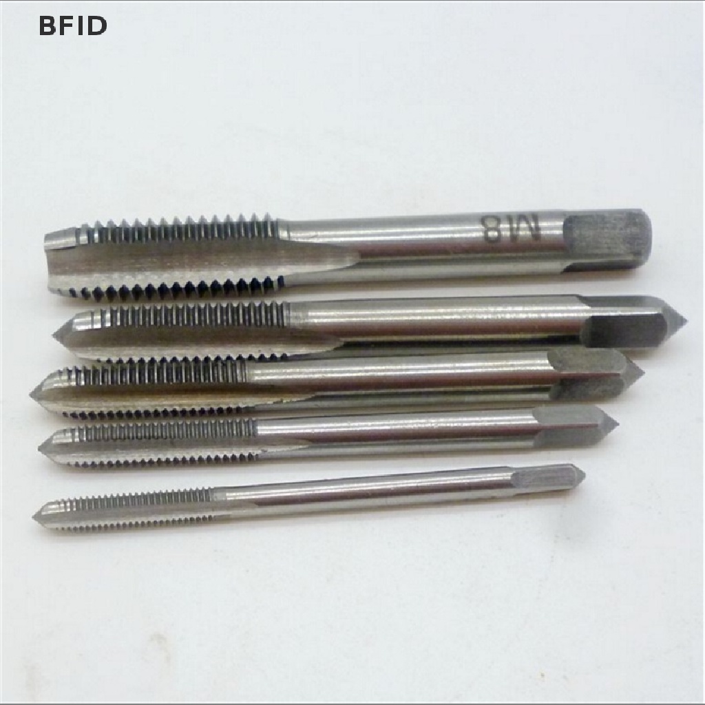 [BFID] 5pcs/set M3 M4 M5 M6 M8 Hand Tap Straight Flute 3mm-8mm Hand Fast tapping Tool [ID]