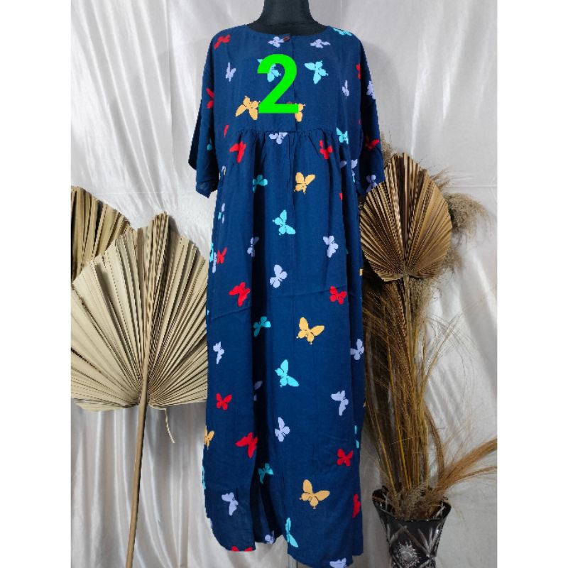 ANDINA HOMEWEAR DASTER PANJANG KANCING 3, RAYON PREMIUM LD 120CM