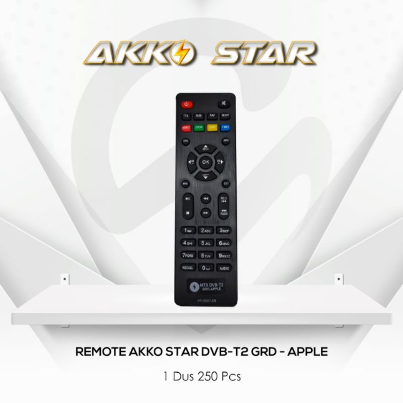 Jual REMOTE SET TOP BOX AKKO STAR BUAT APLE MATRIK Shopee Indonesia