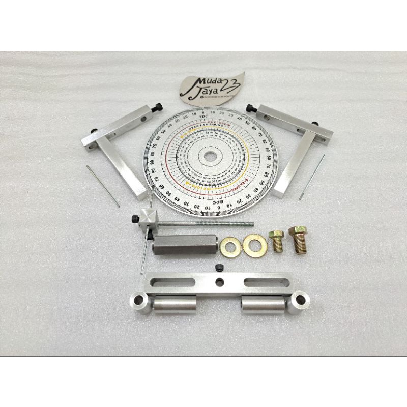 Busur derajat dial set komplit stand dial dudukan busur stand top piston dayelan lengkap tanpa dial