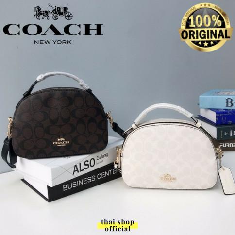 (100% ORIGINAL) COACH Serena Satchel Bag In Signature Crossbody