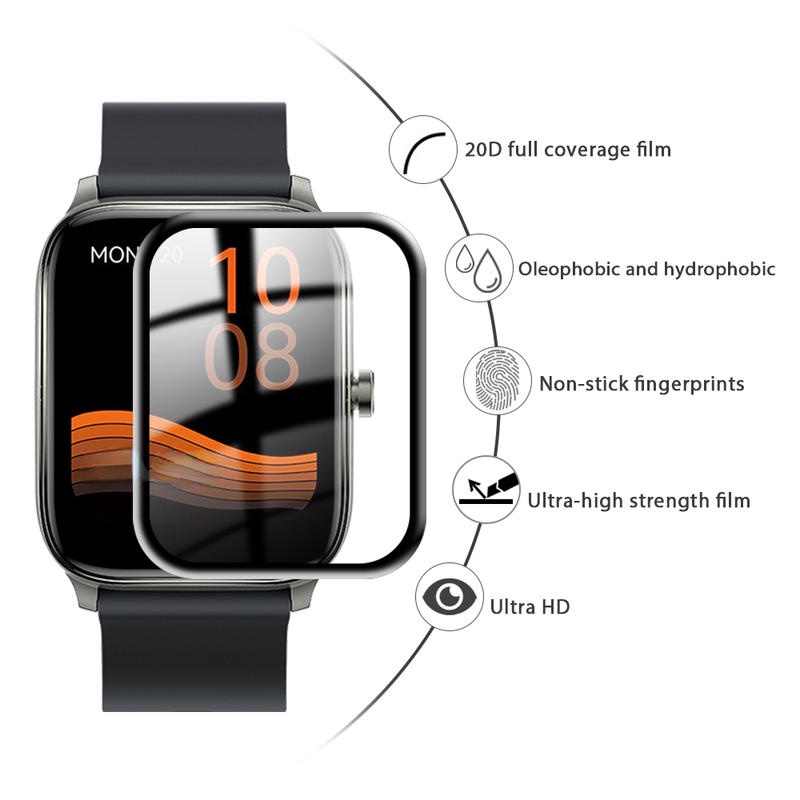 Pelindung Layar Untuk Haylou LS02 LS05 LS05S LS10 LS11 LS13 Smartwatch Film Pelindung Untuk Haylou 09B GST Lite Bukan Kaca