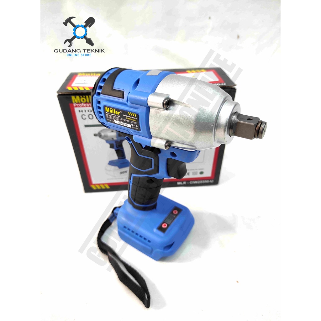 Impact Wrench CORDLESS MOLLAR CIW20350-U CIW20500-U UNIT ONLY TANPA BATERAI / Mesin Bor Pembuka Baut Baterai CIW 20350 20500 U - Impect Impek Wrench Batery MOLLAR