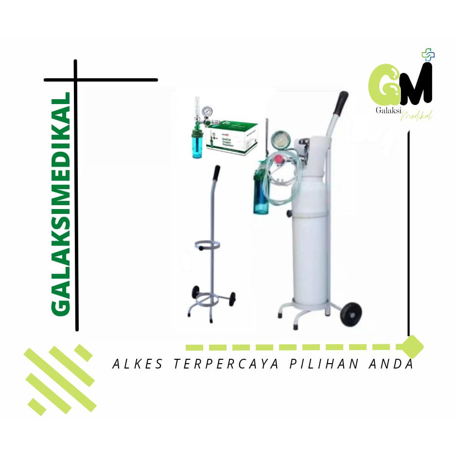 Tabung Oksigen 1m3 Komplit + Regulator