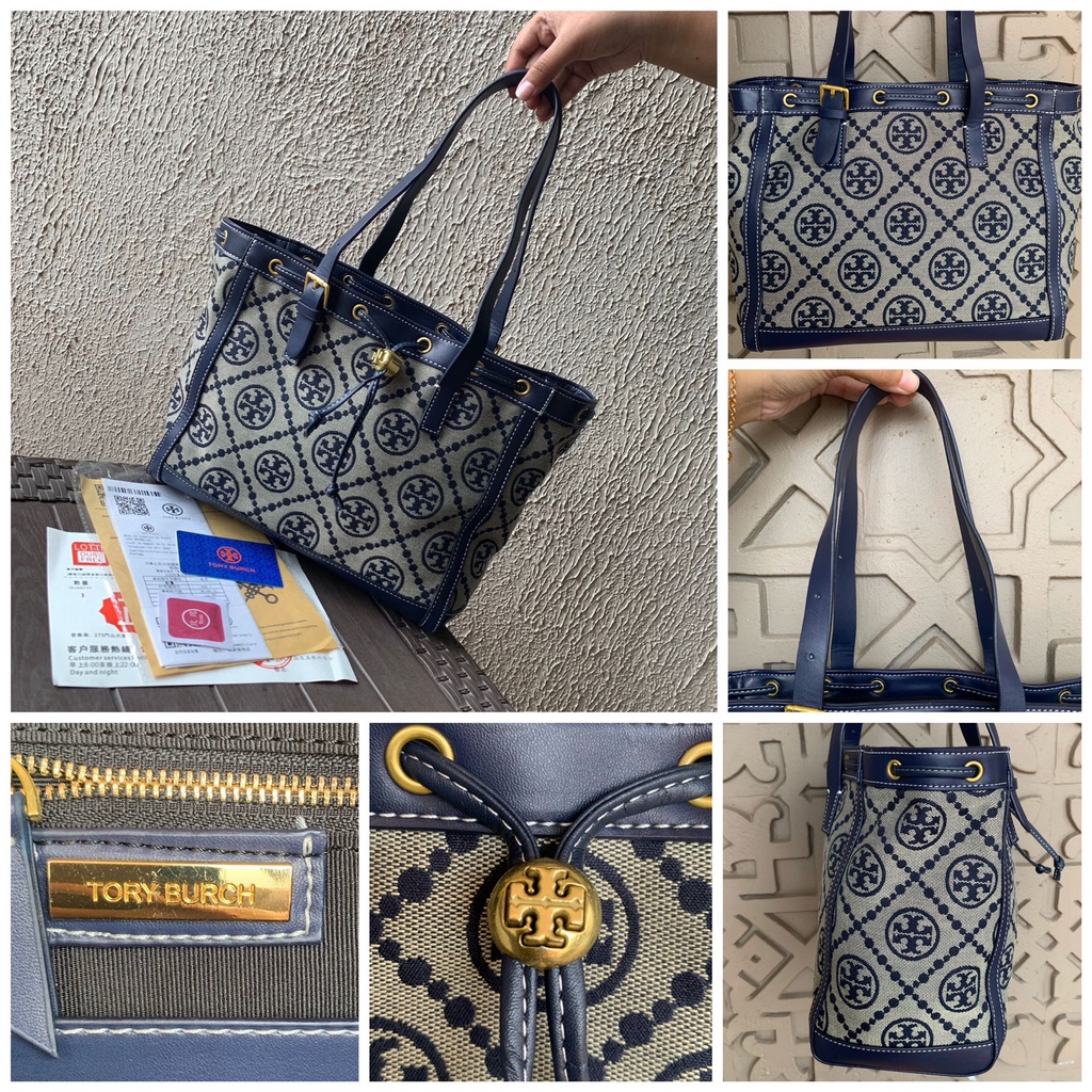 LUXY LX2242 TAS TOTE WANITA TB T MONOGRAM JACQUARD SERUT TOTE BAG FREE SERTIFKAT + DUSTBAG KUALITAS VIP PLATINUM 1:1