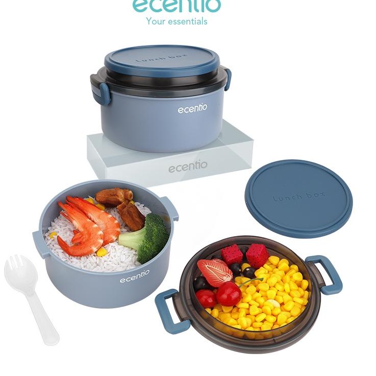 Model Cantik ecentio Instant Noodles Bowl Lunch Box 1300ml kotak makan anti tumpah Mangkuk Makan Mie