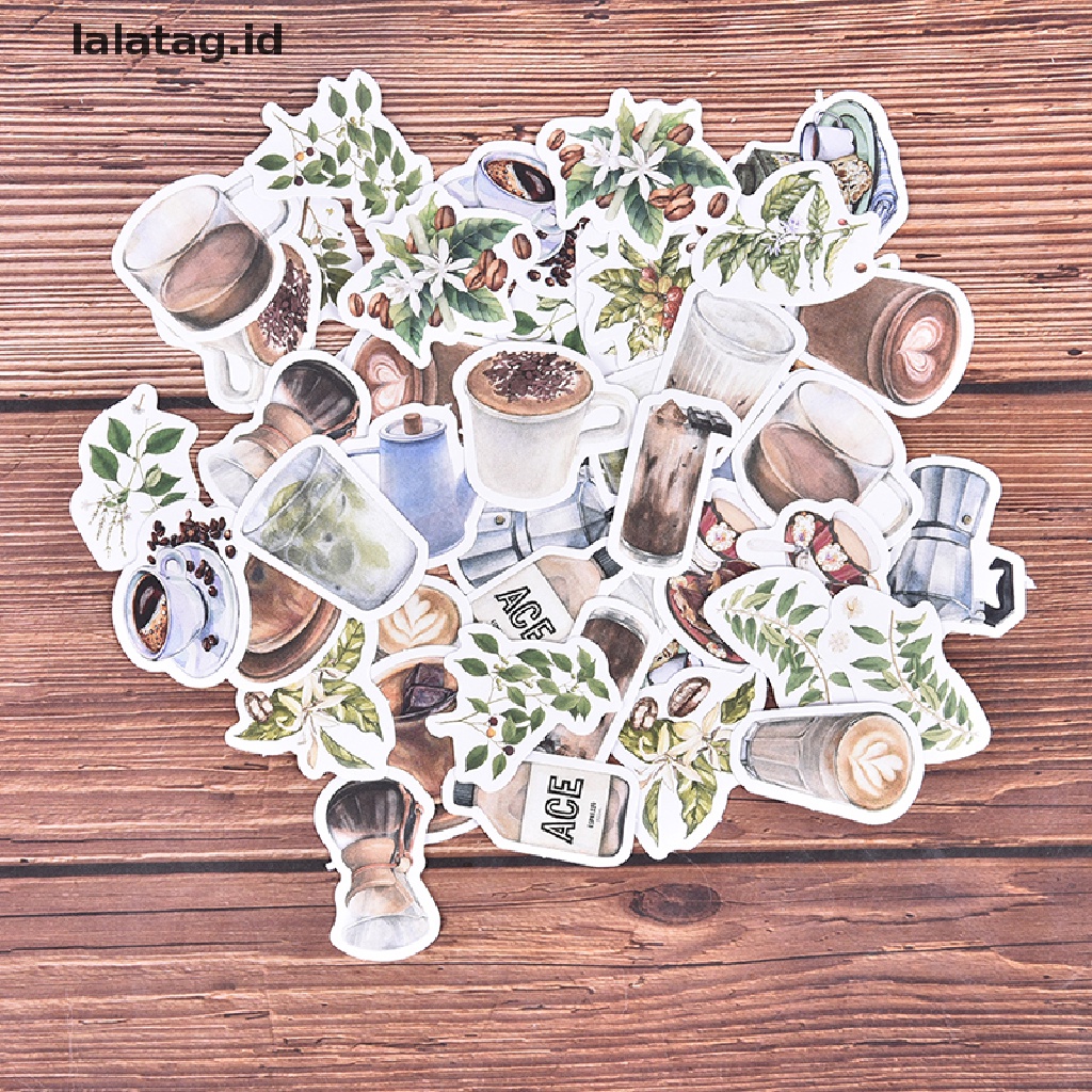 [lalatag] 46pcs Stiker Dekorasi Scrapbooking Label Diary Stationery Album Stiker [ID]