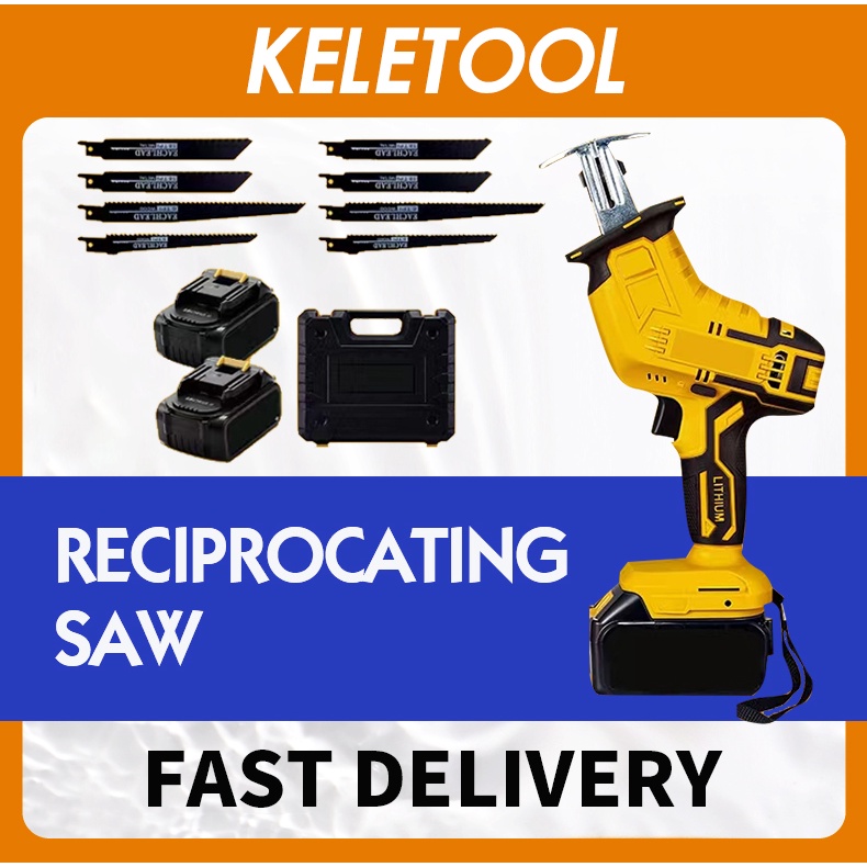 Gergaji kayu listrik mesin gergaji kayu potong Rantai chainsaw elektrik baterai cordless Gergaji ran