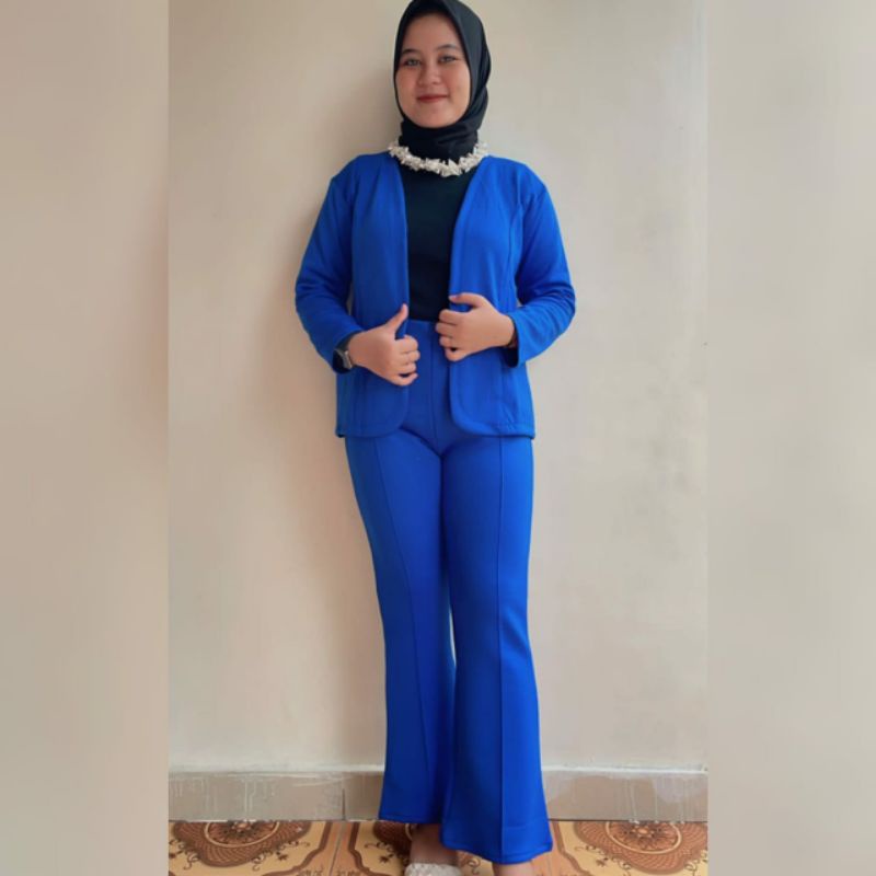 NABILA SET BLAZER SCUBA