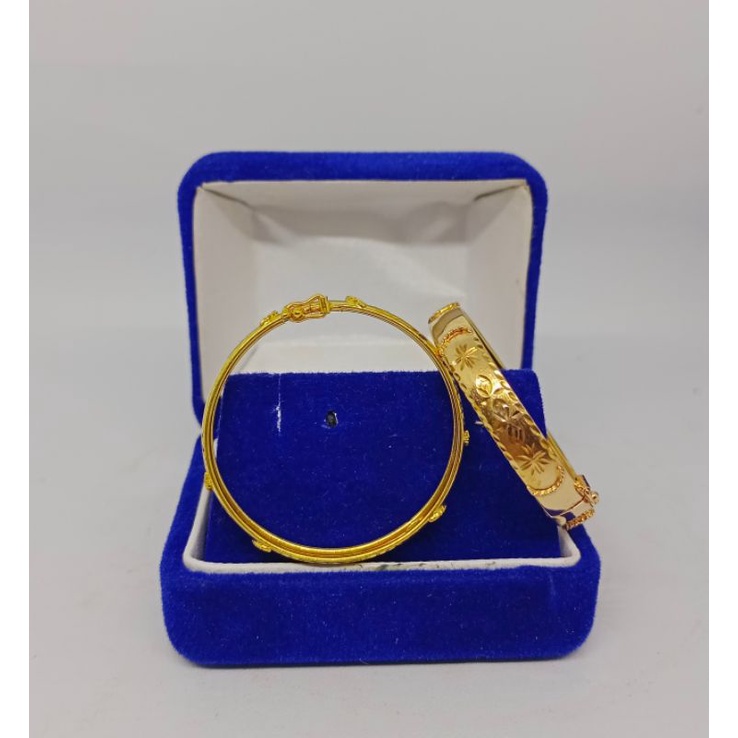 GELANG BANGKOK UKIR ANAK / GELANG PERAK ASLI SILVER 925 LAPIS EMAS/ GELANG FASHION ANAK TERBARU