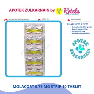 Jual MOLACORT 0.75 MG STRIP 10 TABLET / dexamethasone molacor | Shopee