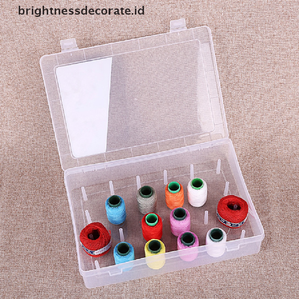 [Birth] Kotak Penyimpanan Benang Jahit 42buah Spool Bobbin Carry Case Container Holder Craft Spool Organizing Case Sewing Storage Box [ID]