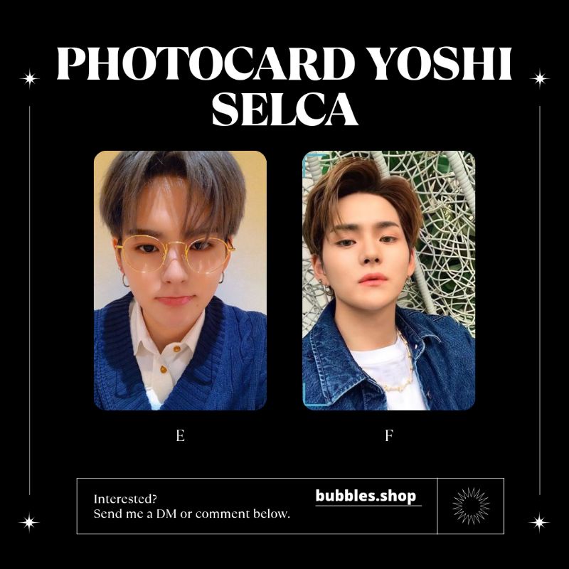 PHOTOCARD UNOFFICIAL YOSHI TREASURE SELCA