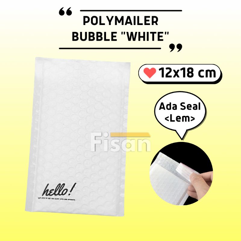 

Polymailer Bubble White 12x18 cm