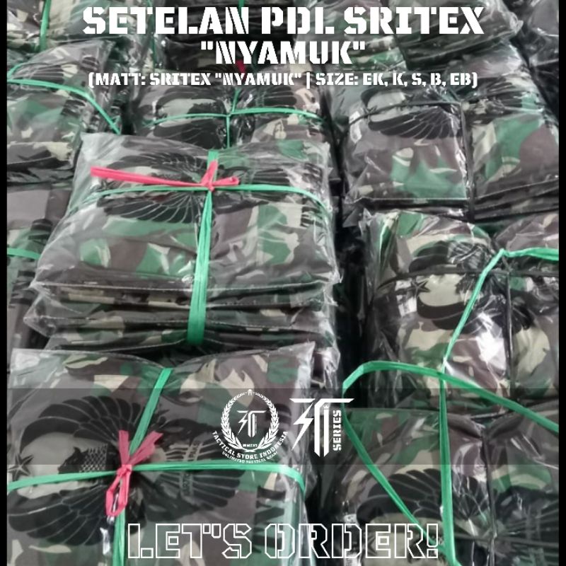 PROMO MURAH - SETELAN PDL SRITEX NYAMUK SPEK JATAH