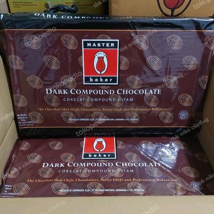 

dark compound chocolate Tulip Master Baker 5 kg khusus grab dan gojek