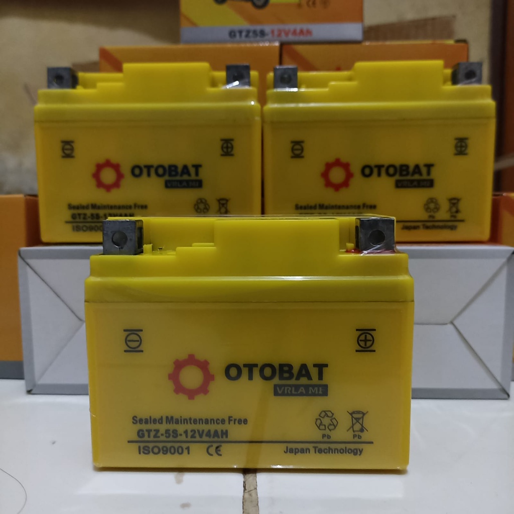 Aki Motor Otobat GTZ5S 12v4ah Aki Motor Beat Scoopy Vario 110 Spacy