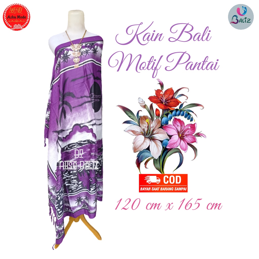 Kain Pantai Kain Bali Pantai - Kain Bali Motif New Pantai Cerah - Sarung Pantai SEMBILAN MODE - Sarung Bali - Kain Pantai - Kain Katun Jepang - Kain Untuk Hiasan Dinding - Kain Untuk Plafon Mobil Truk Dan Mobil 3/4 Lainnya