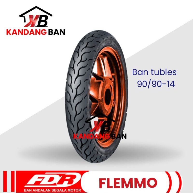 BAN TUBLES FDR FLEMMO 90/90-14 BAN BARU, GRATIS PENTIL