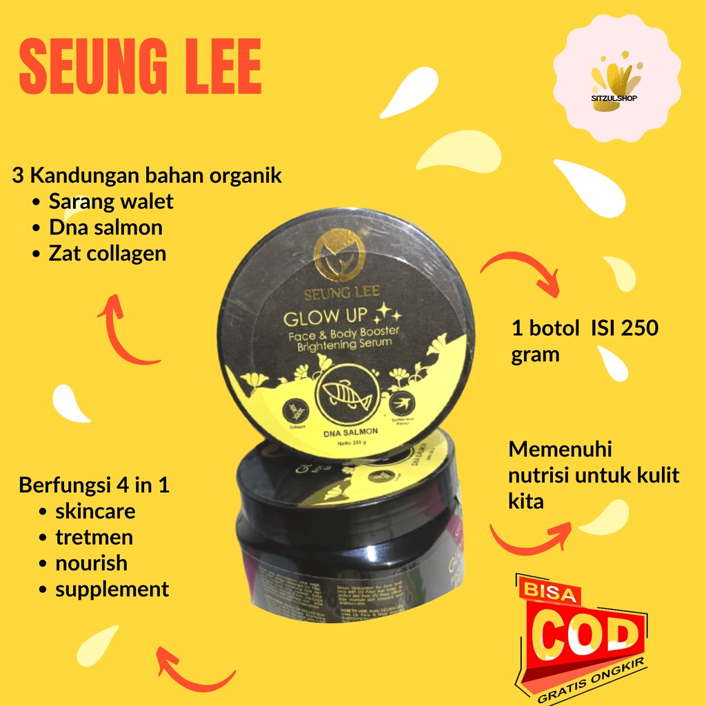 SEUNG LEE GLOW UP Face & Body Booster Brightening serum BPOM ORIGINAL