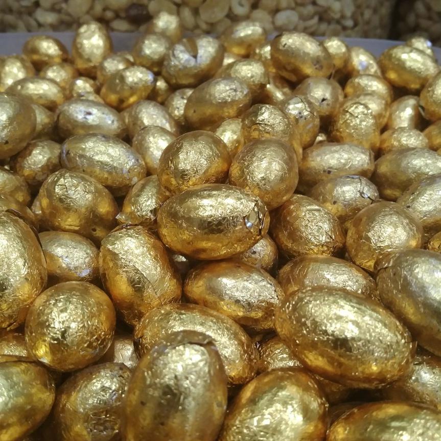 

Serba Murah ' 500 gram coklat bentuk telur emas / chocolate egg gold ☪