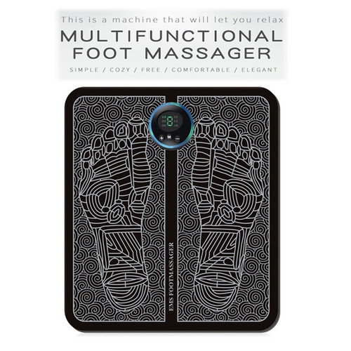 EMS Pijat Kaki Pad Mat Original / EMS Foot Massager/ Mat Akupunktur /Meningkatkan Sirkulasi Darah Meredakan 9 VIBRATION