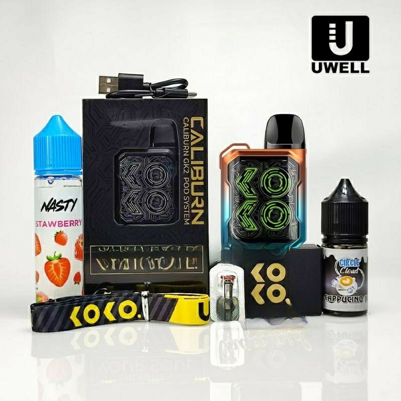 COD New elektronik OTHENTEEYK new uwel gk2 siap pakai caliburnn gk 2 podskit siap pakai 18w
