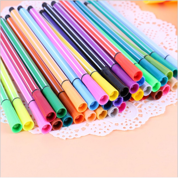 Spidol Warna Warni Cair isi 12 Pcs &amp; 24 Pcs Lucu Dan Simpel - JT0005