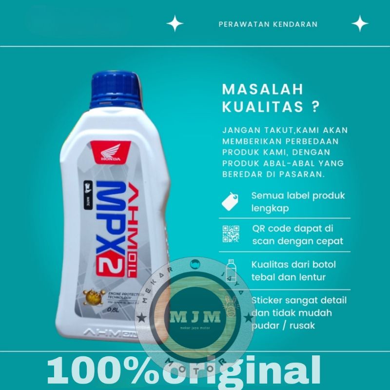 (AHM OIL MPX2)0,8L 100%ORIGINAL