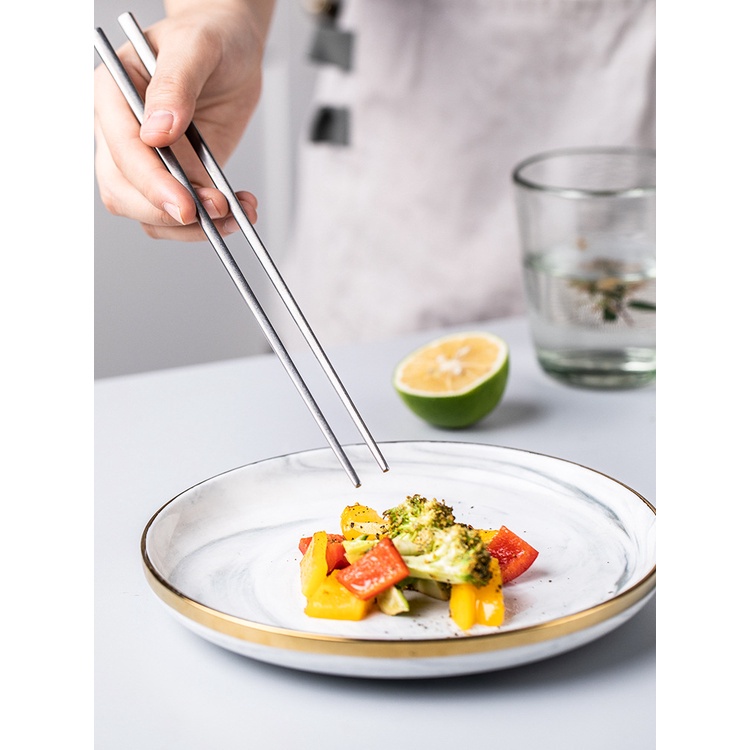 Sumpit Stainless Steel Anti Karat Sumpit Ukuran 23cm