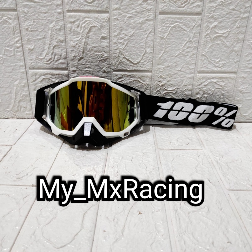 GOGGLE IMPORT Google 100 Percent - Kacamata Motor - Google Motocross - Google MX Trail - Google Rainbow - 030