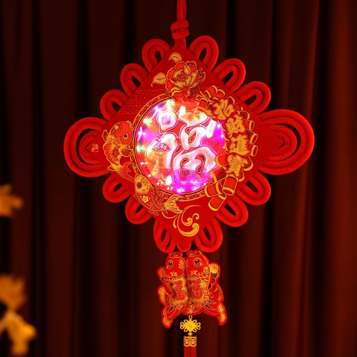 Chinese Knot Zhong Guo Jie Dekorasi Lampu Lampion Tassel Merah Jumbo Ornamen Imlek Harga Grosir Termurah